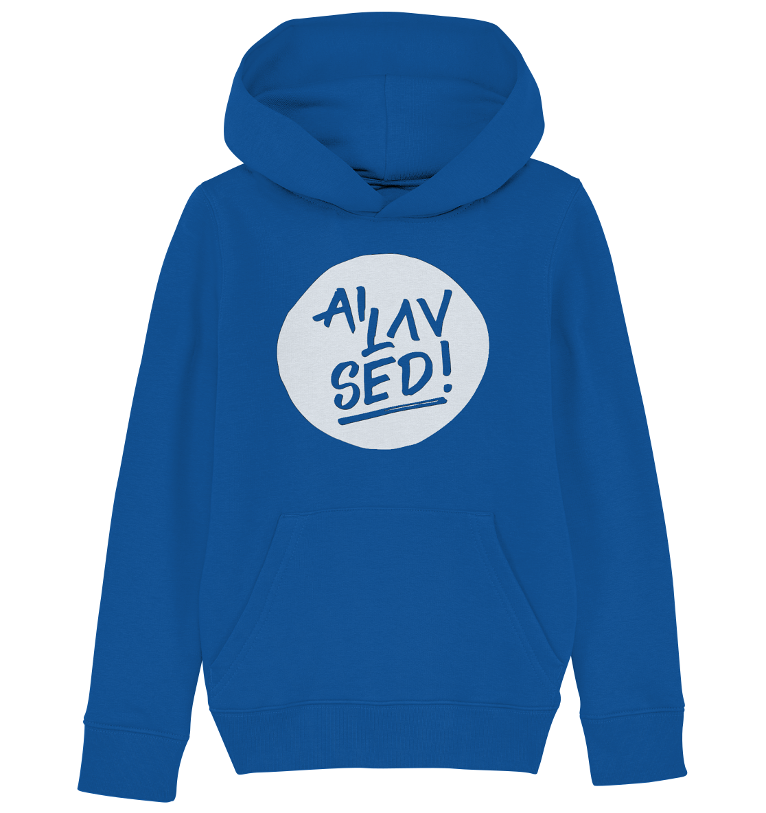 Circle white - Kids Organic Hoodie