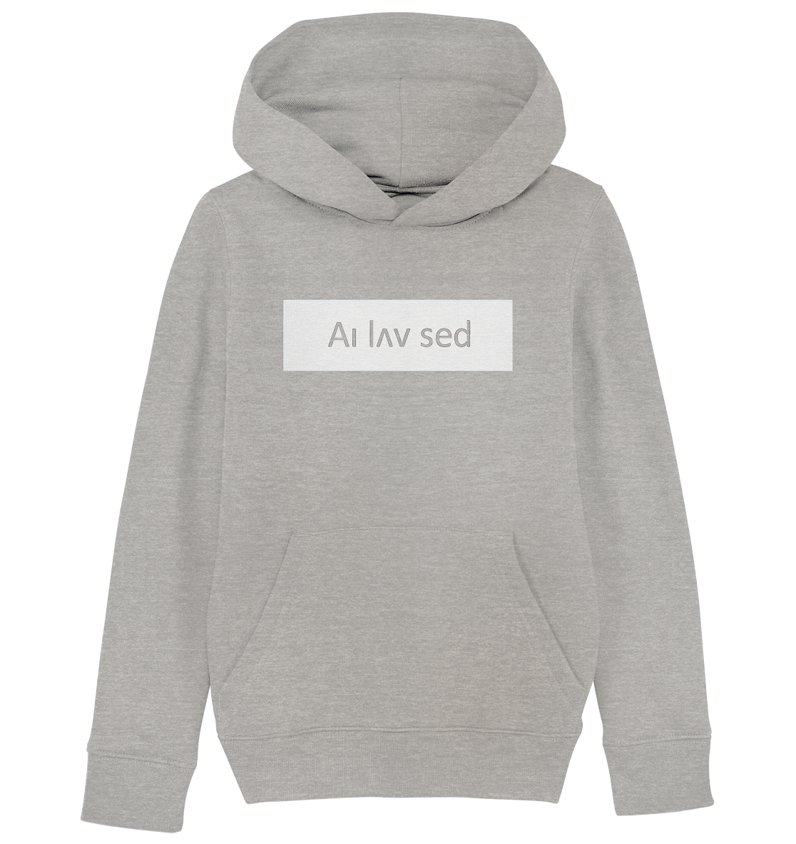 Bar white - Kids Organic Hoodie