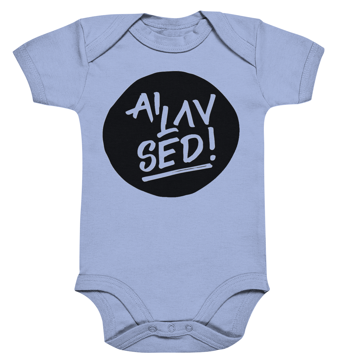 Circle black - Organic Baby Bodysuite