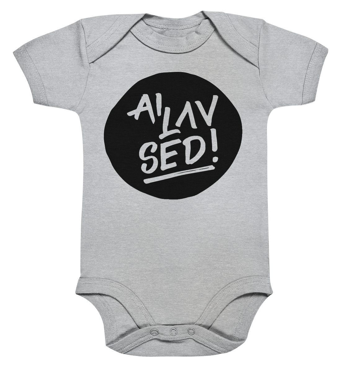 Circle black - Organic Baby Bodysuite