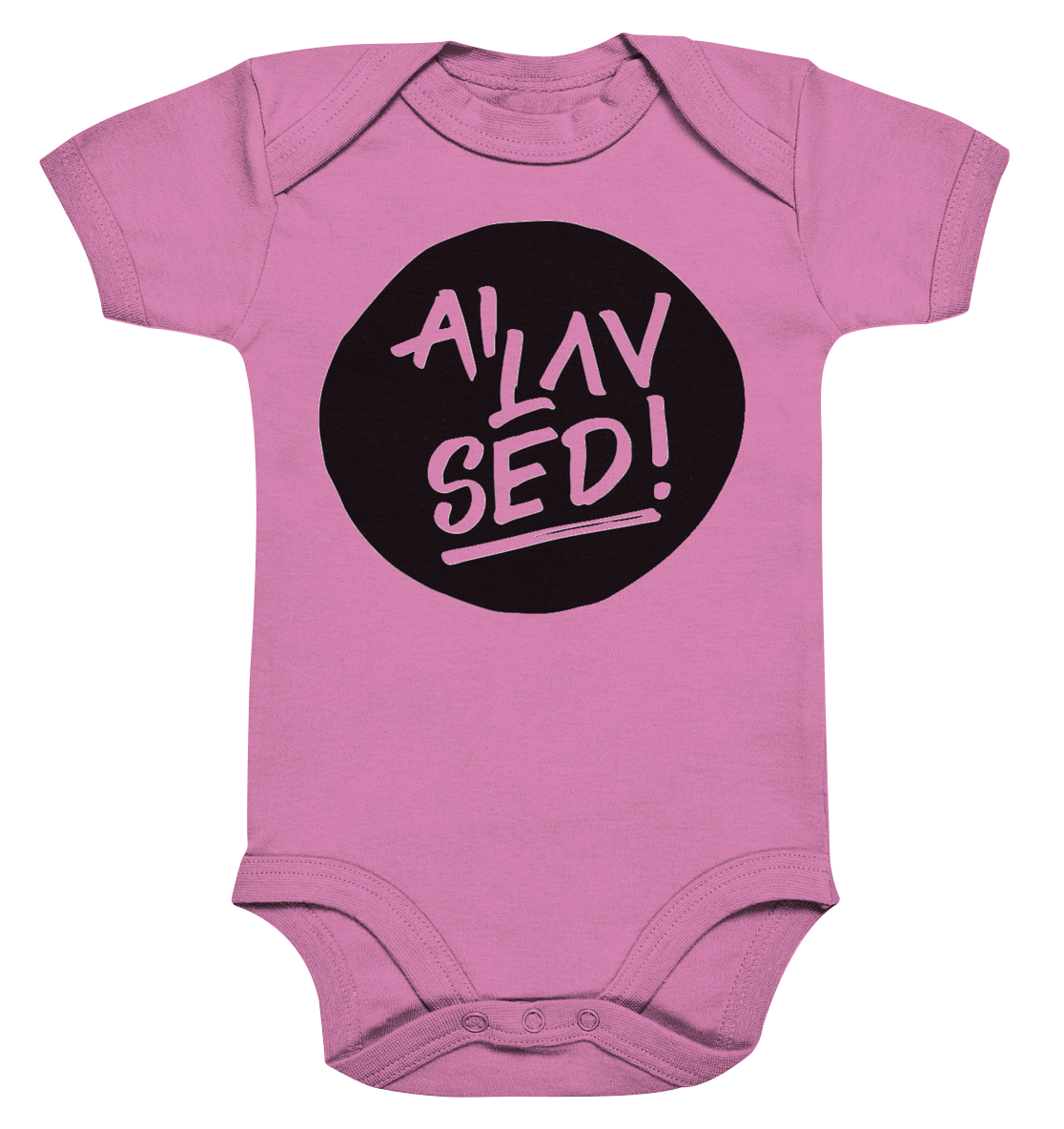 Circle black - Organic Baby Bodysuite