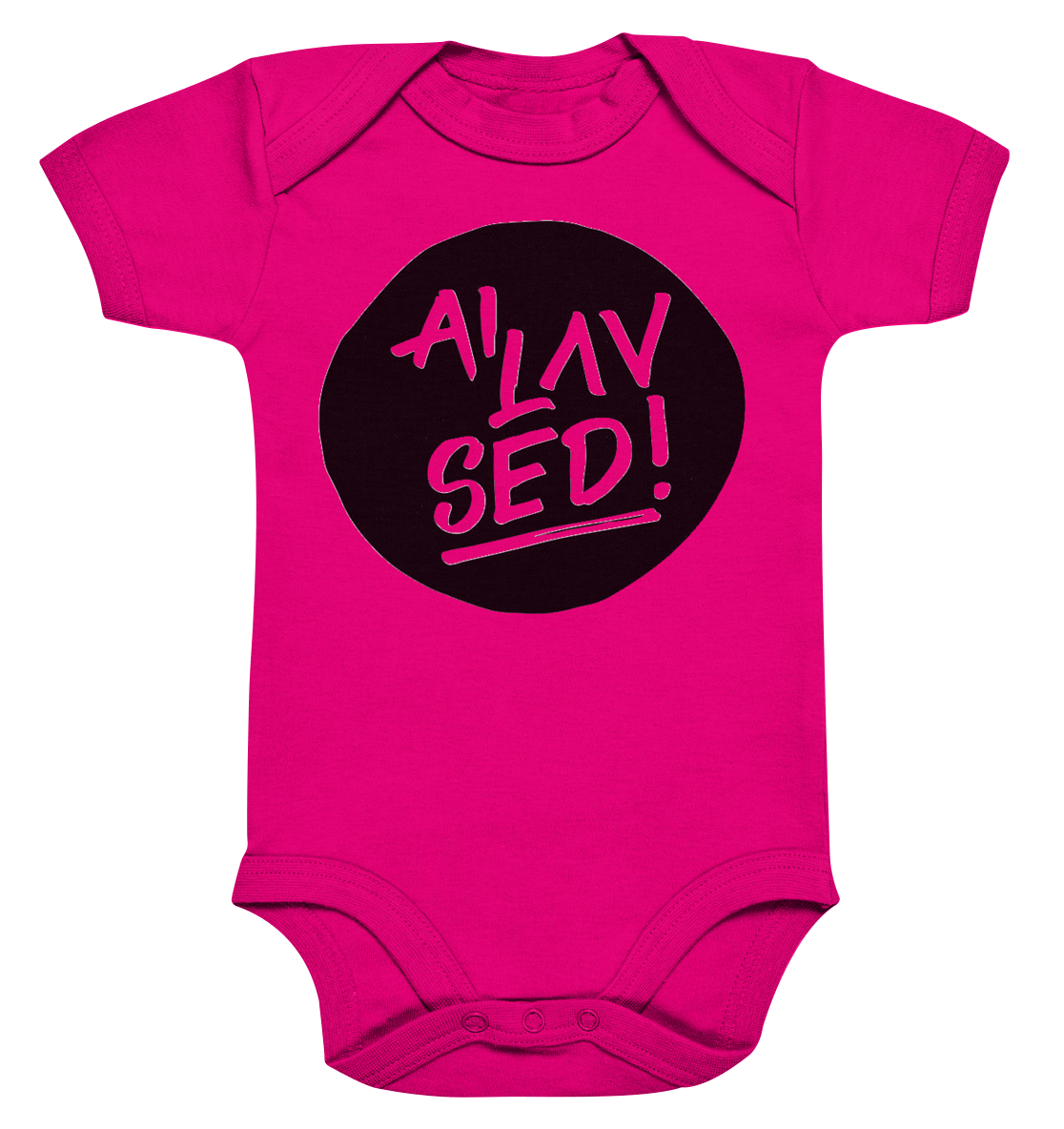 Circle black - Organic Baby Bodysuite