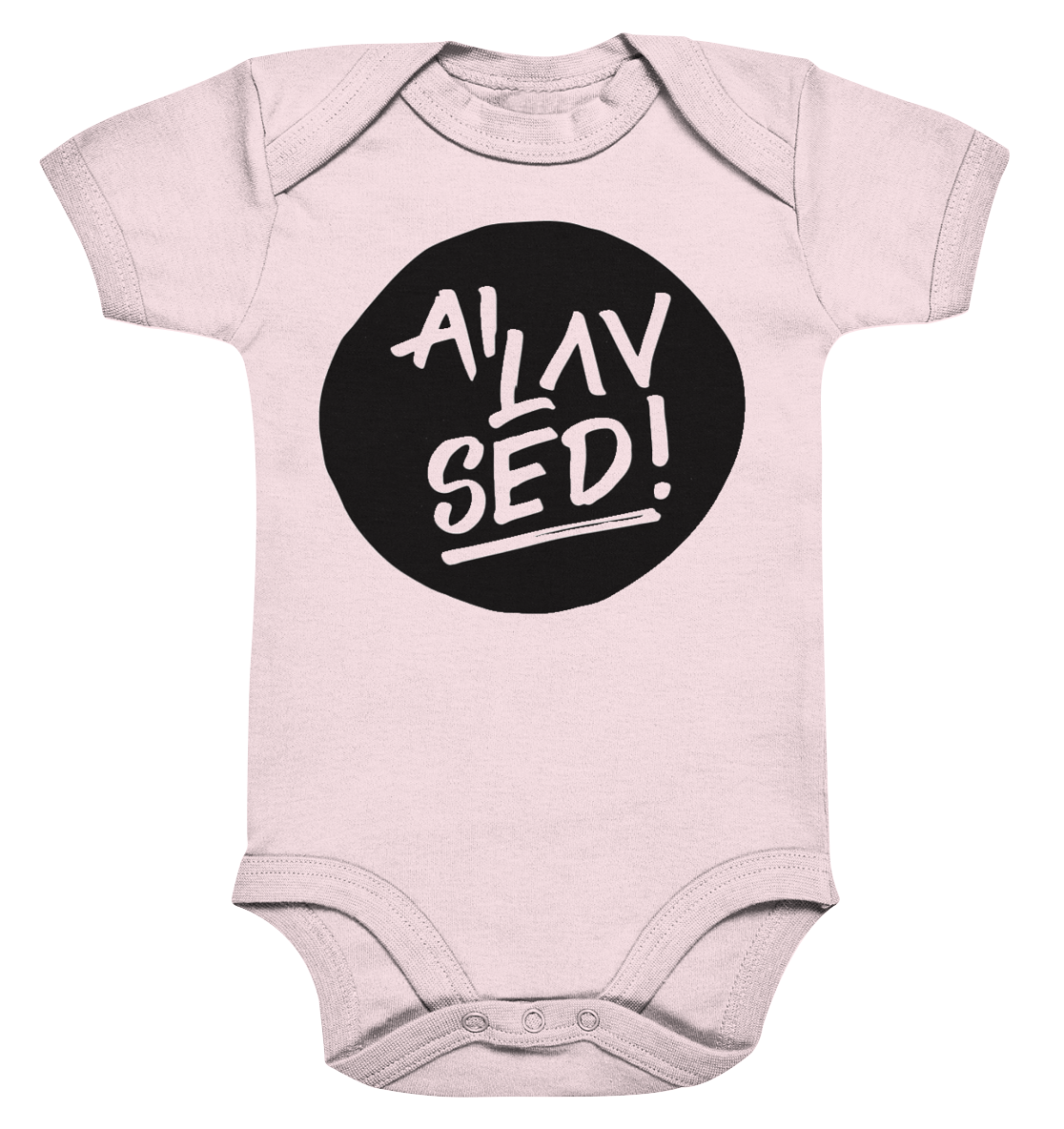 Circle black - Organic Baby Bodysuite