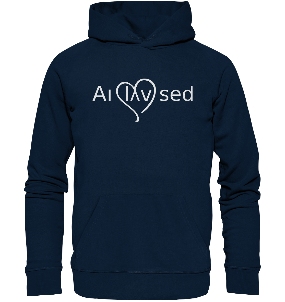 Love white - Organic Basic Hoodie