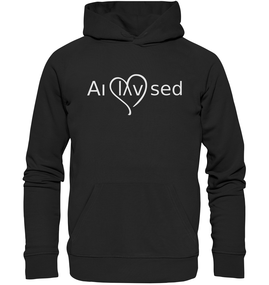 Love white - Organic Basic Hoodie