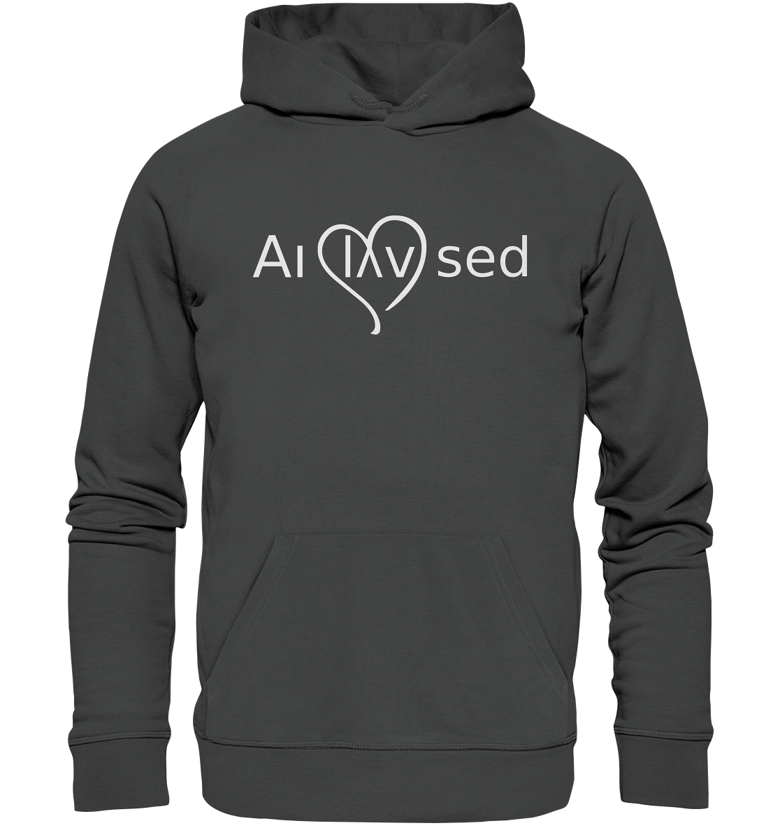 Love white - Organic Basic Hoodie