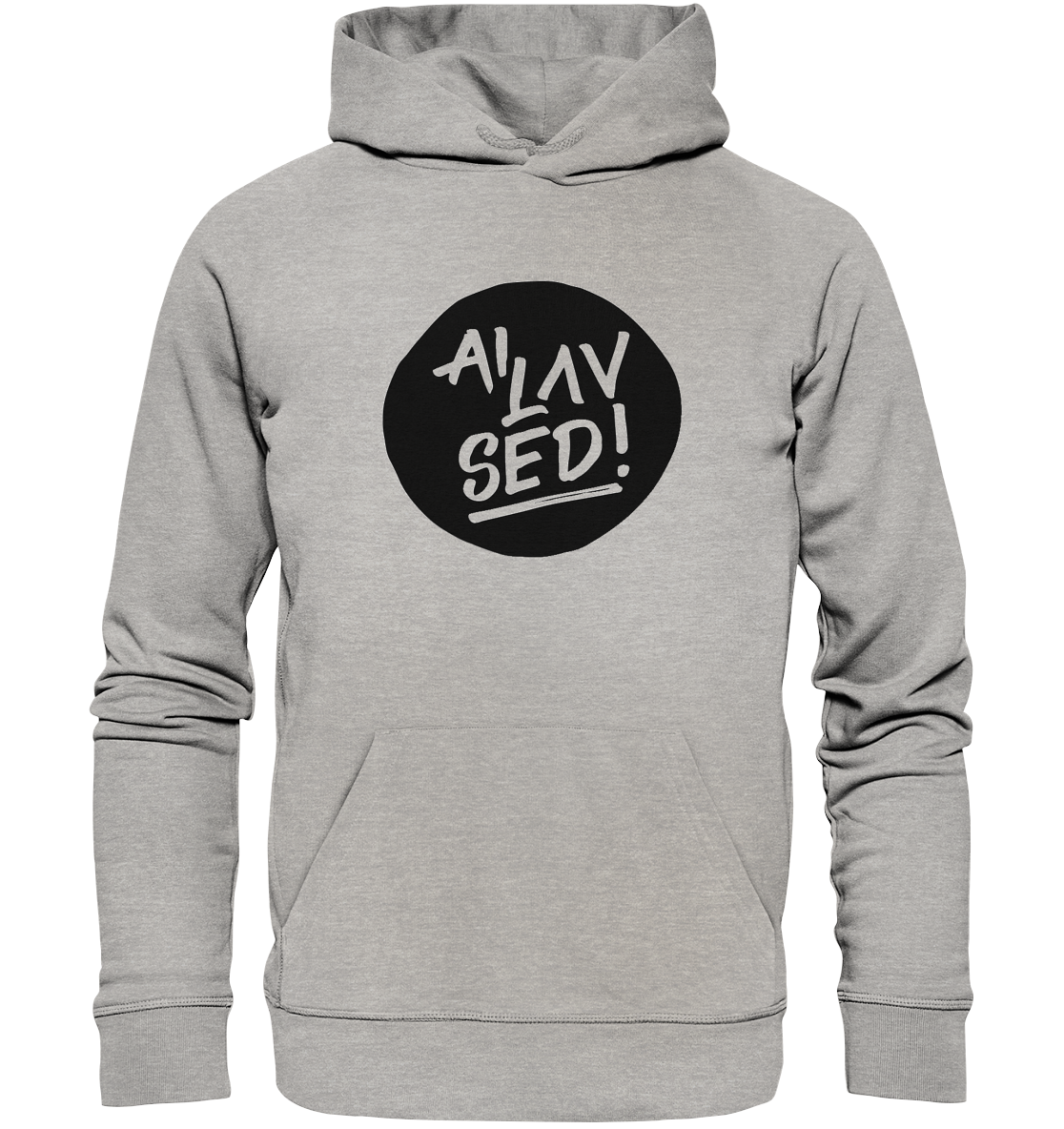 Circle black - Organic Basic Hoodie
