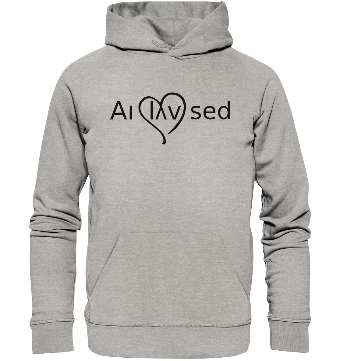 Love black - Organic Basic Hoodie