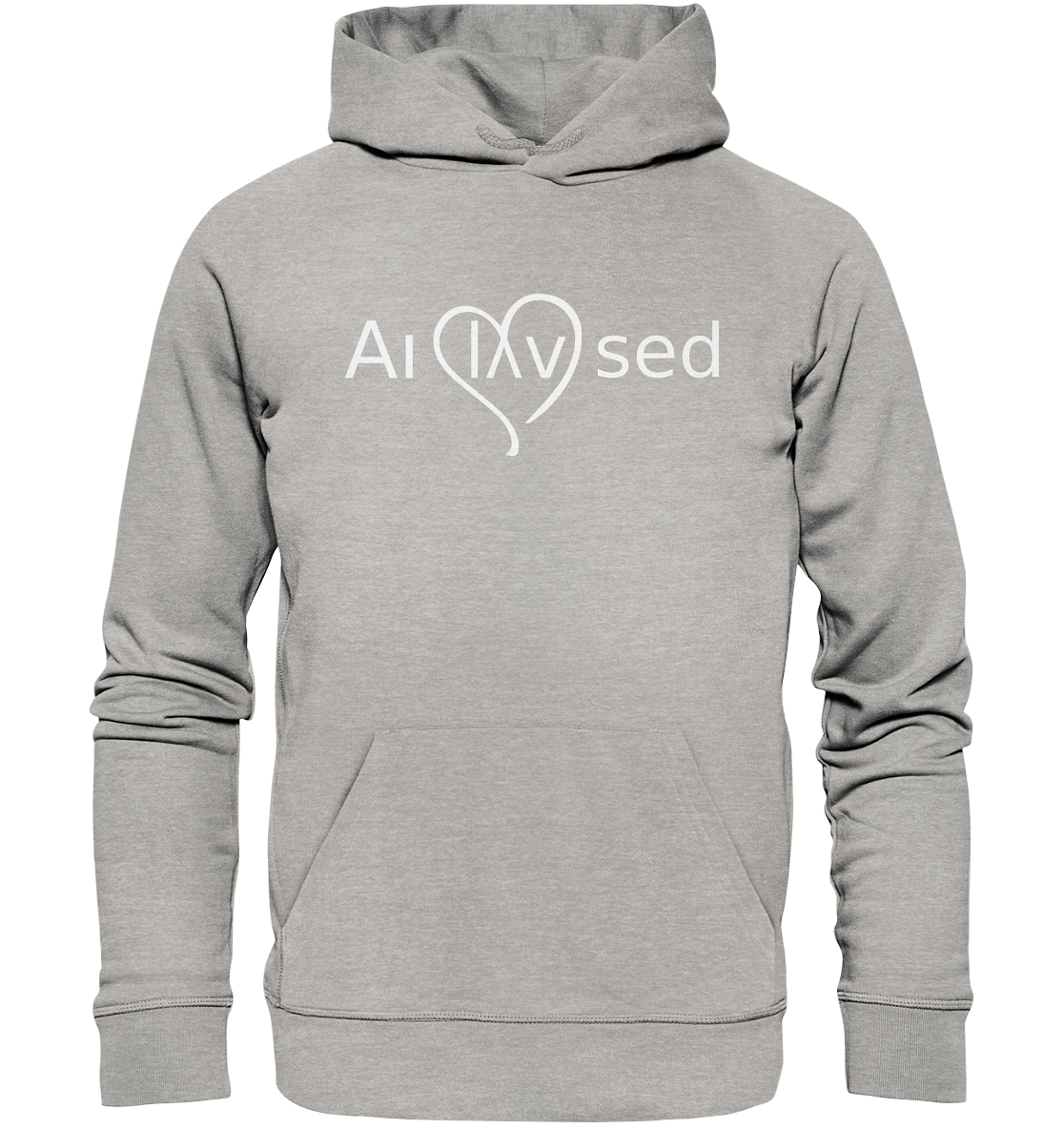 Love white - Organic Basic Hoodie