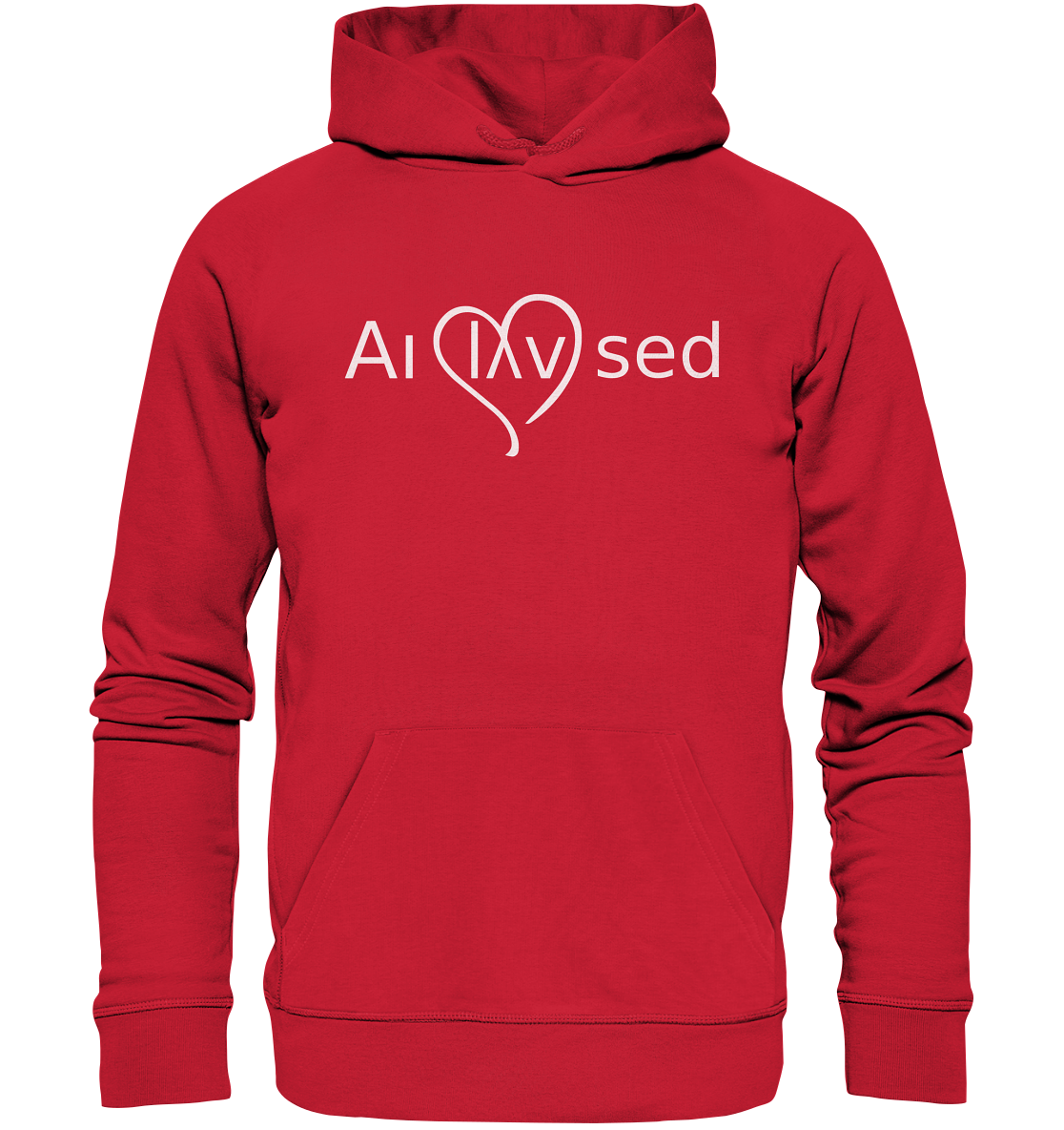 Love white - Organic Basic Hoodie