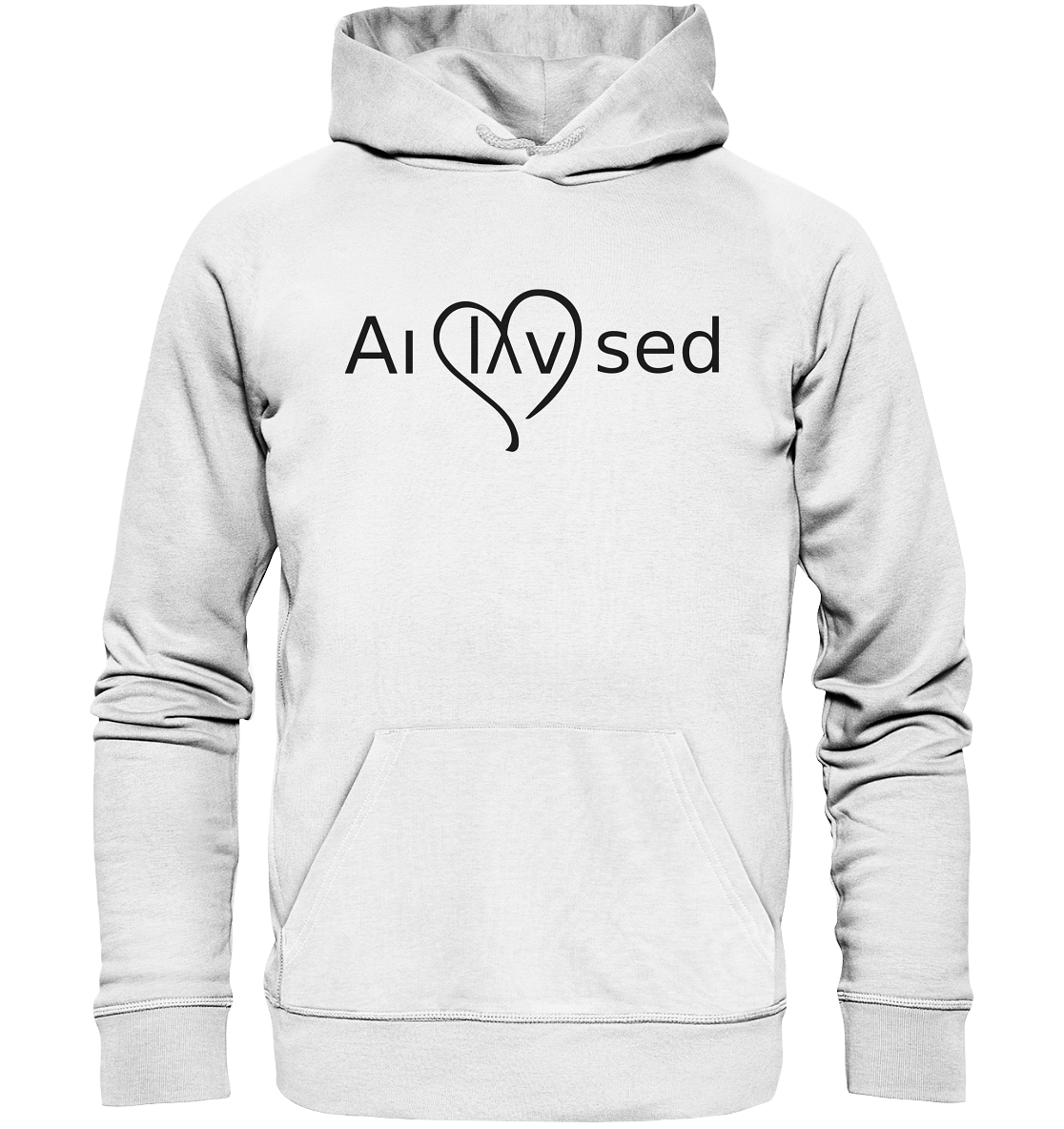 Love black - Organic Basic Hoodie