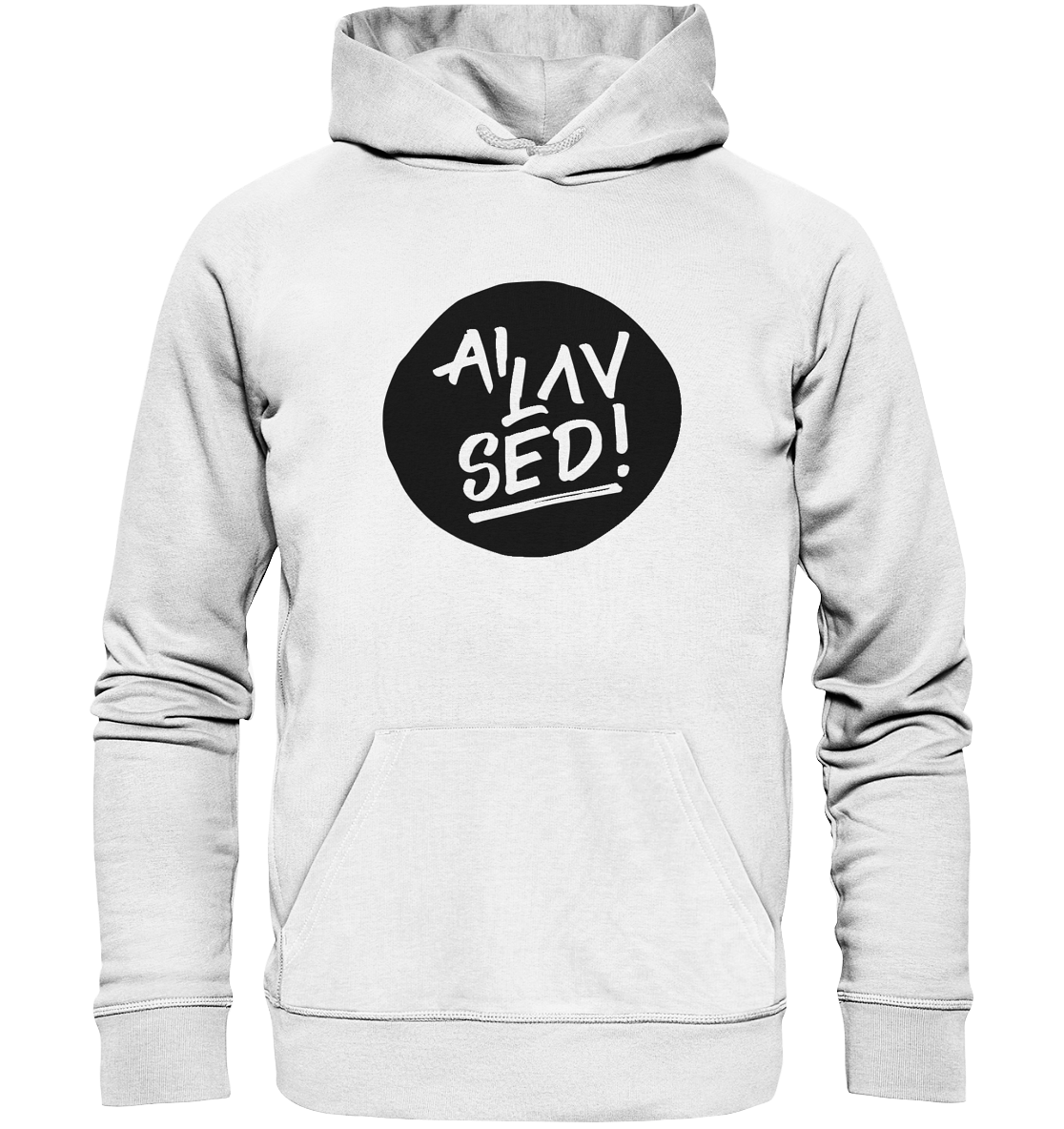 Circle black - Organic Basic Hoodie