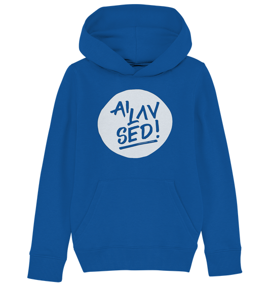 Circle white - Kids Organic Hoodie