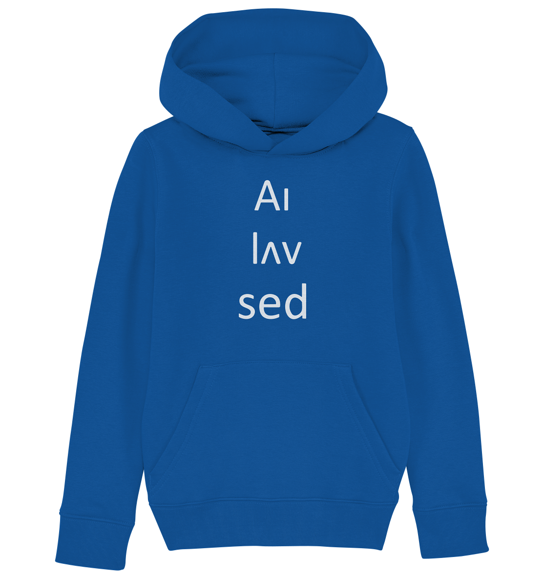 Up Down white - Kids Organic Hoodie