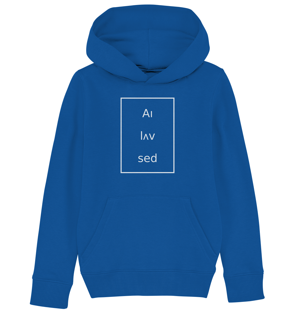 Frame white - Kids Organic Hoodie