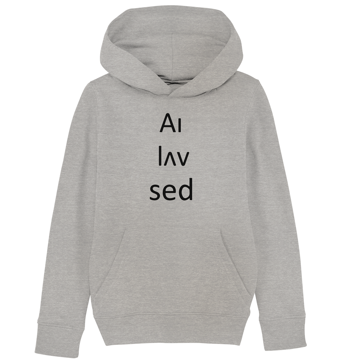 Up Down black - Kids Organic Hoodie