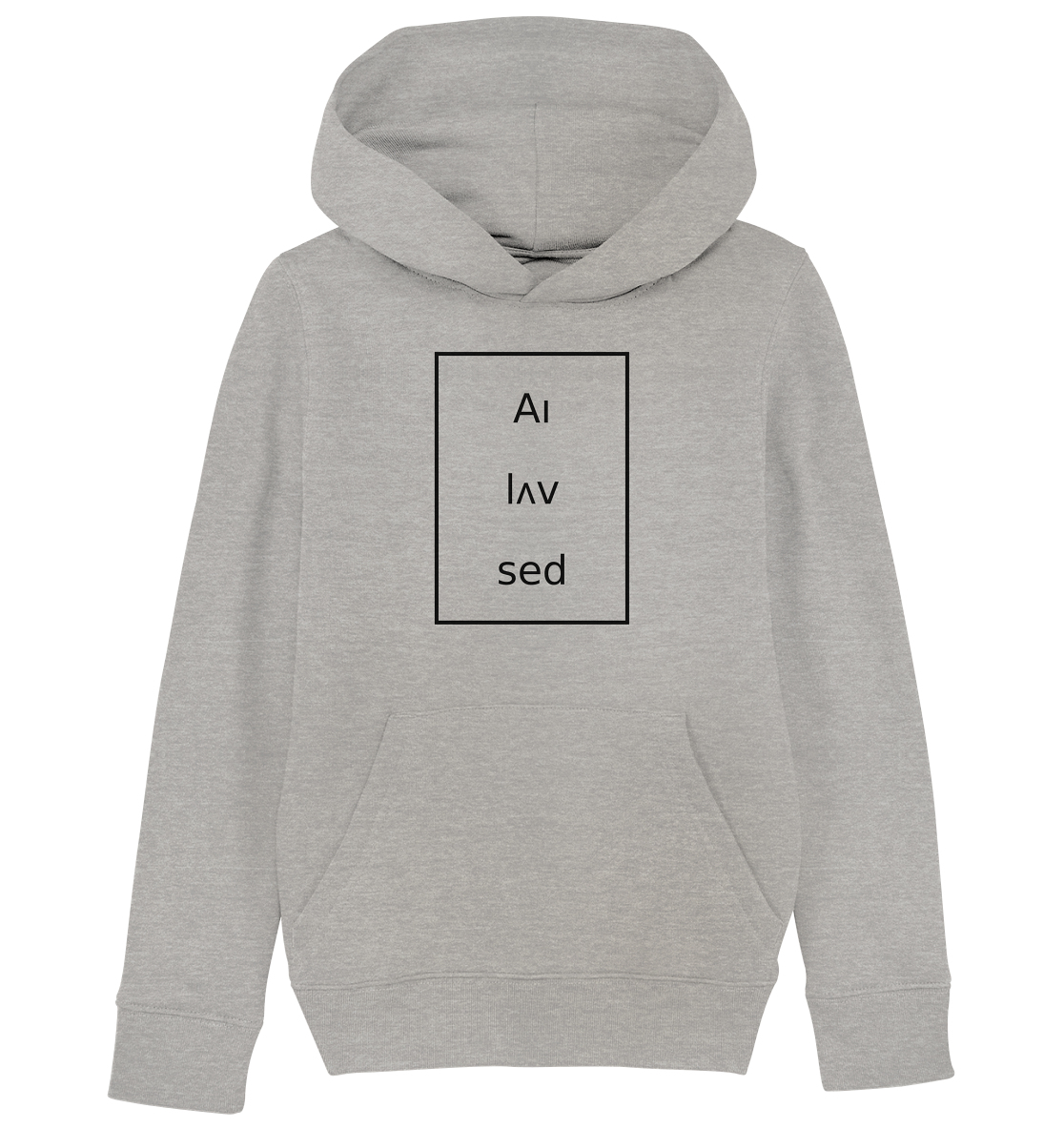 Frame black - Kids Organic Hoodie