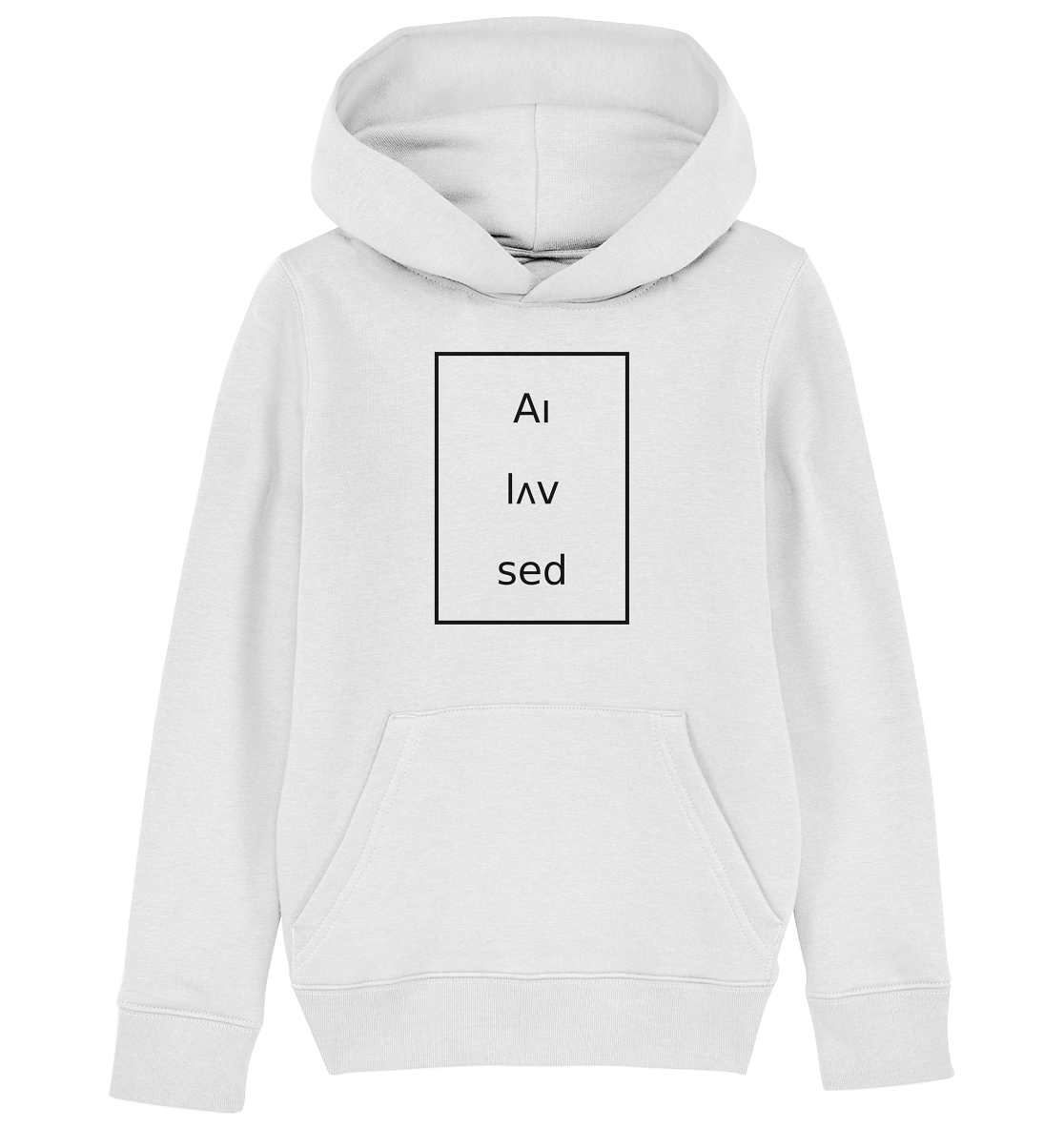 Frame black - Kids Organic Hoodie
