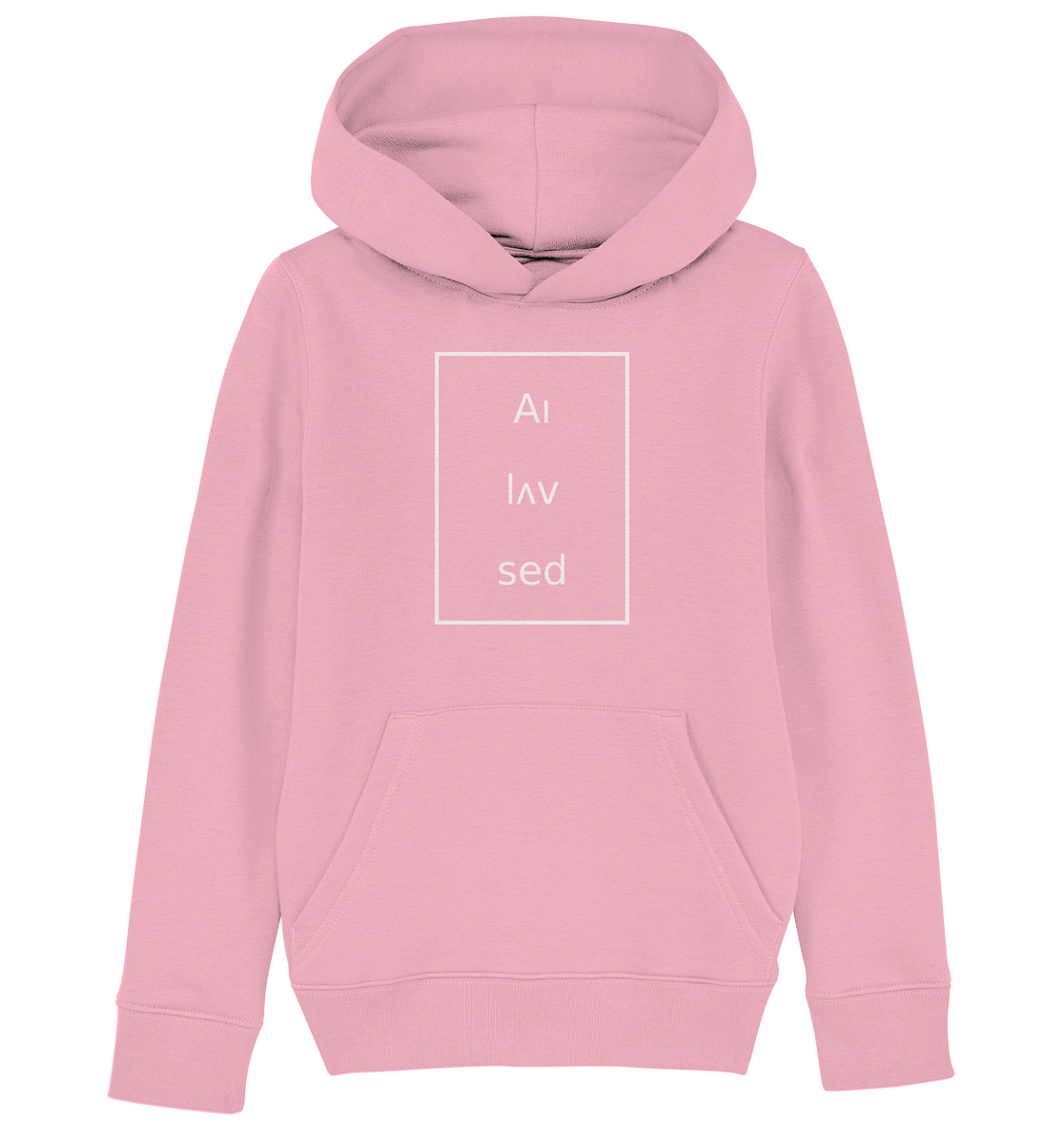 Frame white - Kids Organic Hoodie