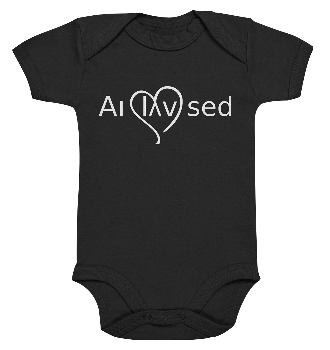 Love white - Organic Baby Bodysuite