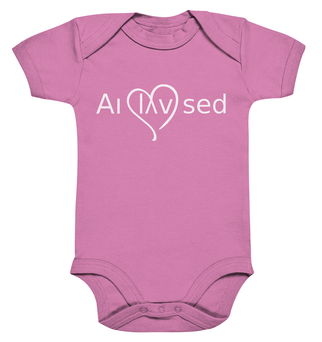 Love white - Organic Baby Bodysuite