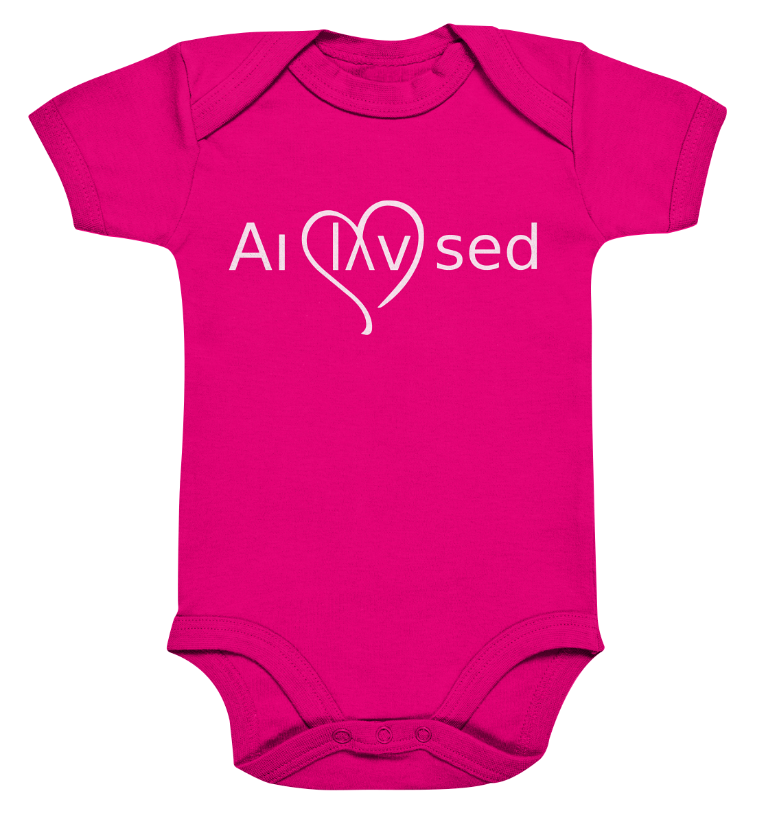 Love white - Organic Baby Bodysuite