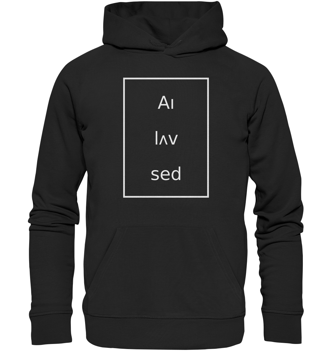 Frame white - Organic Basic Hoodie