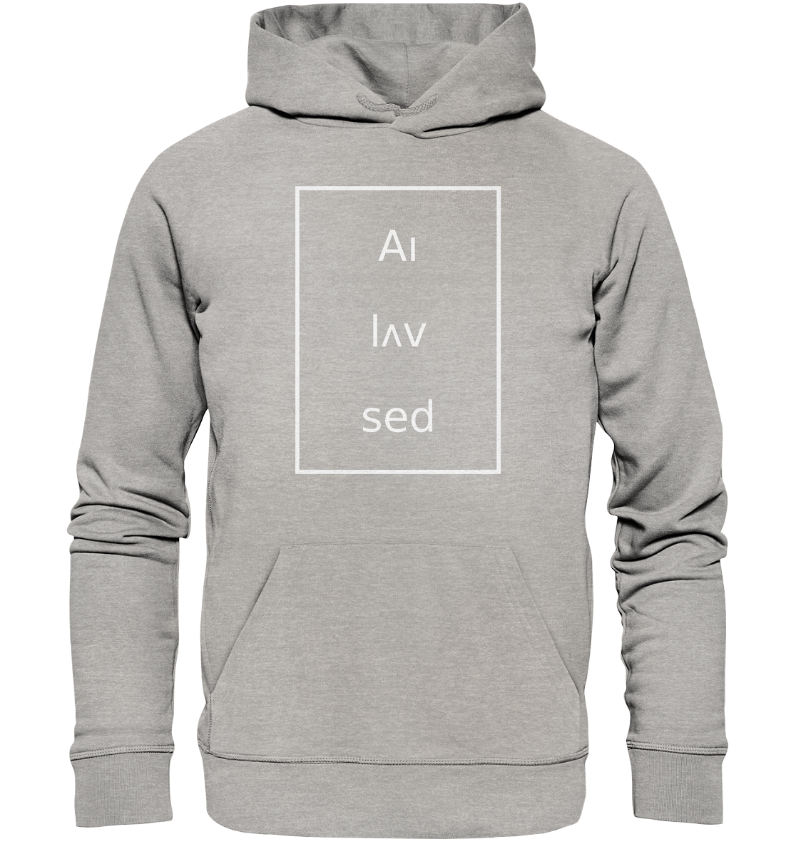 Frame white - Organic Basic Hoodie