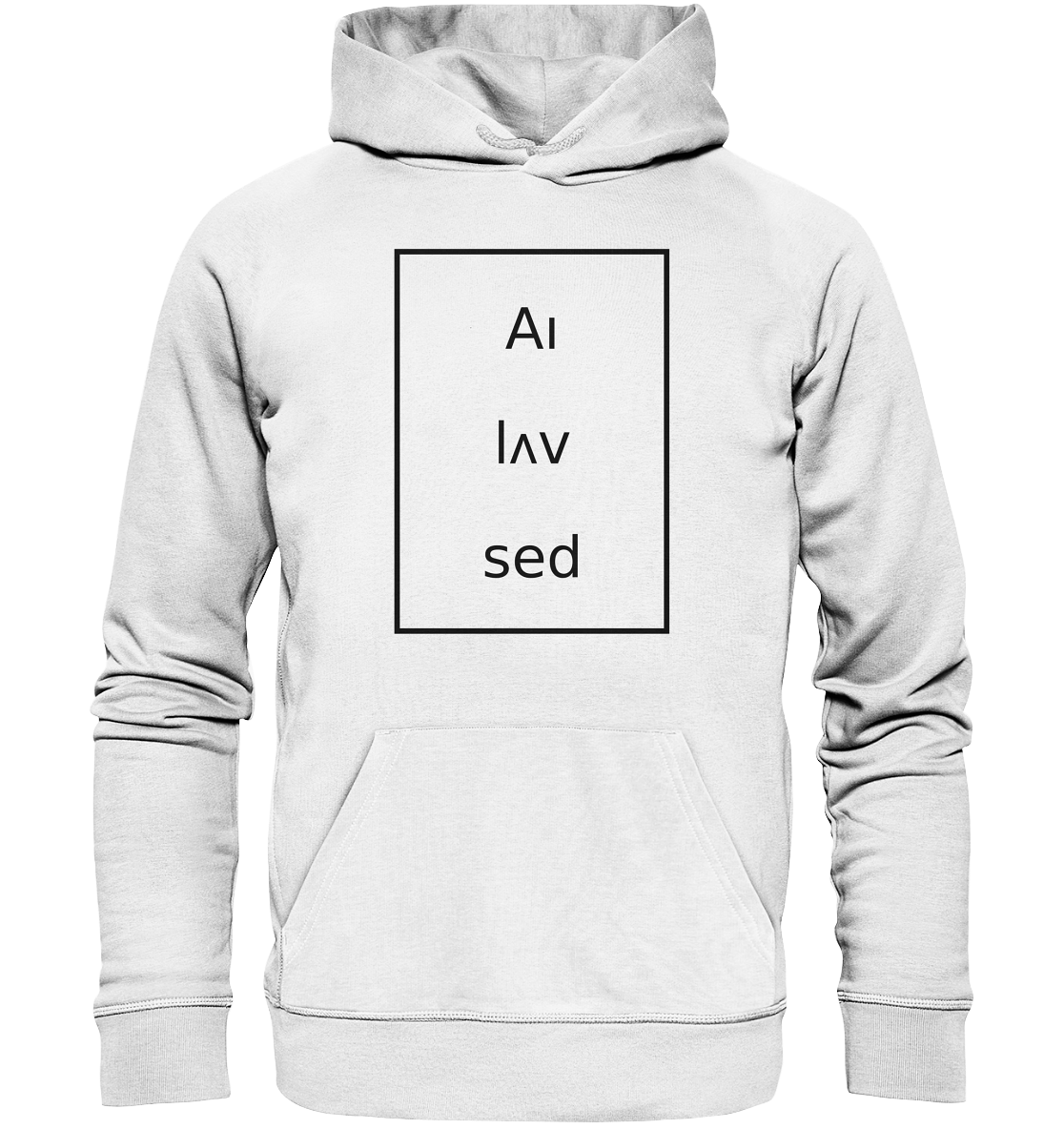 Frame black - Organic Basic Hoodie